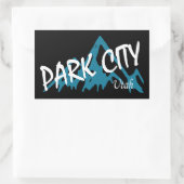 Park City Utah-gebergte Rechthoekige Sticker (Tas)
