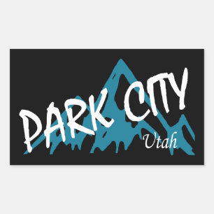 Park City Utah-gebergte Rechthoekige Sticker