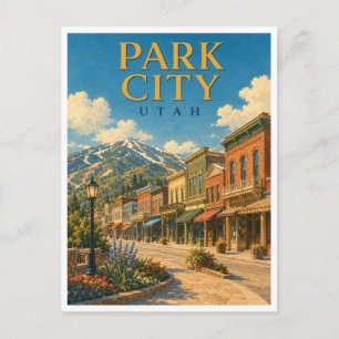 Park City Utah Main Street GeoSaga Briefkaart