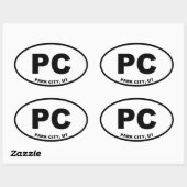 Park City Utah Ovale Sticker (Vel)