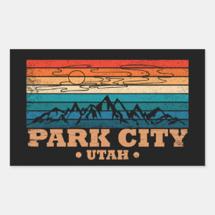 Park City Utah  Rechthoekige Sticker
