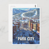 Park City Utah Reizen Briefkaart (Voorkant / Achterkant)