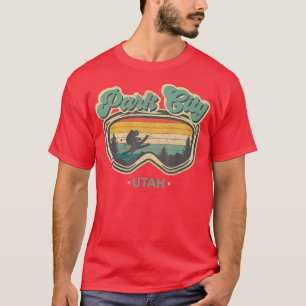 Park City Utah Retro Ski Resort Skiing Vac T-shirt