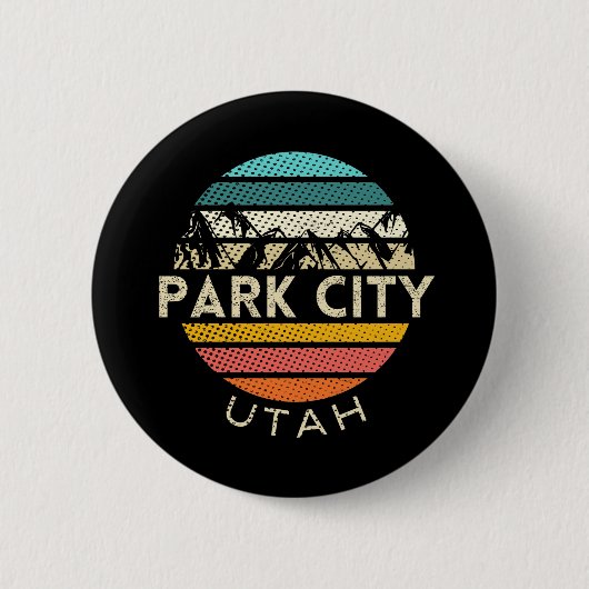 Park City Utah Ronde Button 5,7 Cm (Voorkant)