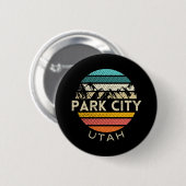 Park City Utah Ronde Button 5,7 Cm (Voorkant /achterkant)