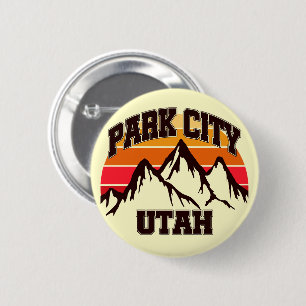 Park City, Utah Ronde Button 5,7 Cm