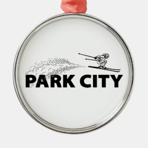 Park City Utah Schansspringer Metalen Ornament
