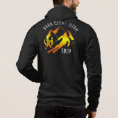Park City Utah Ski Trip Adventures Skiing Group Hoodie (Achterkant)