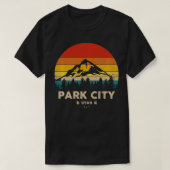 Park City Utah Ski Wintersport Souvenir T-shirt (Design voorkant)