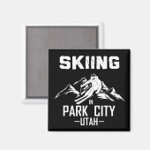 Park City Utah skiën Magneet (Voorkant / Achterkant)