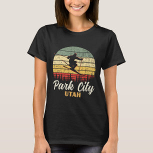 Park City Utah Skien Oude Berg Ski Vakantie T-shirt