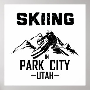 Park City Utah skiën Poster