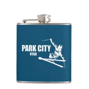 Park City Utah Skier Heupfles