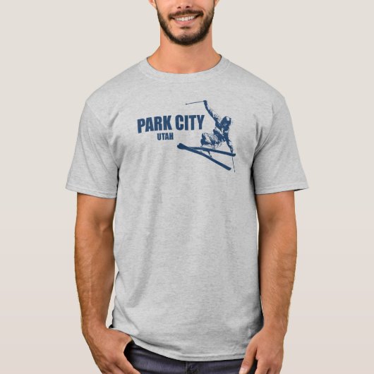 Park City Utah Skier T-shirt (Voorkant)