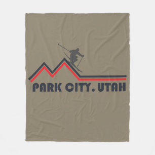 Park city Utah skigebied Fleece Deken