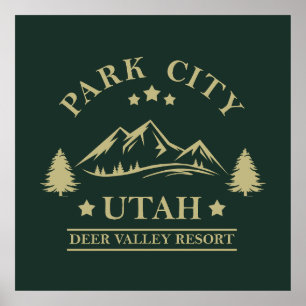Park city Utah skigebied Poster