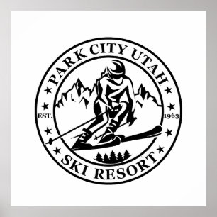 Park city Utah skigebied Poster