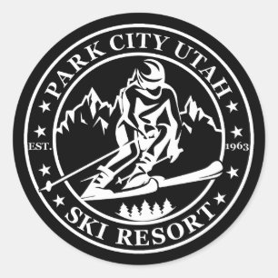 Park city Utah skigebied Ronde Sticker