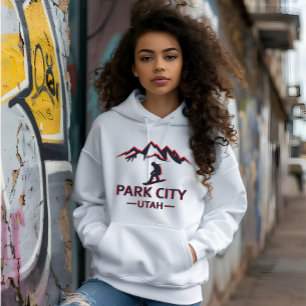 Park city Utah snowboarden Hoodie