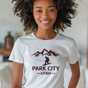Park city Utah snowboarden T-shirt