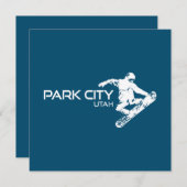 Park City Utah Snowboarder (Voorkant / Achterkant)