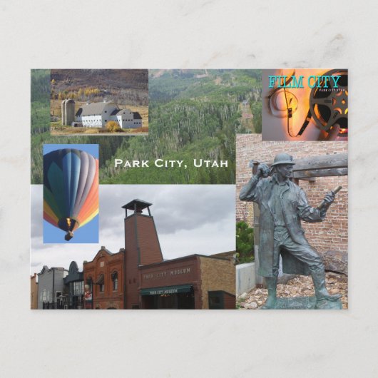Park City Utah Souvenier Briefkaart (Voorkant)