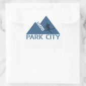 Park City Utah Vierkante Sticker (Tas)