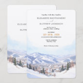 Park City, Utah Wedding Kaart (Voorkant / Achterkant)