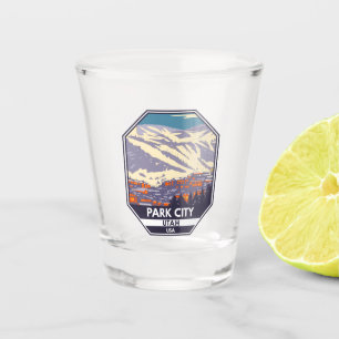 Park City Utah Winter Area Emblem Shot Glas