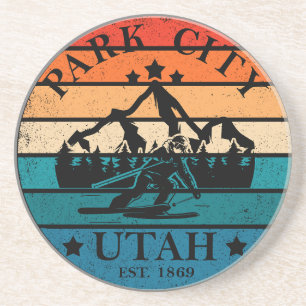 Park City Utah Zandsteen Onderzetter