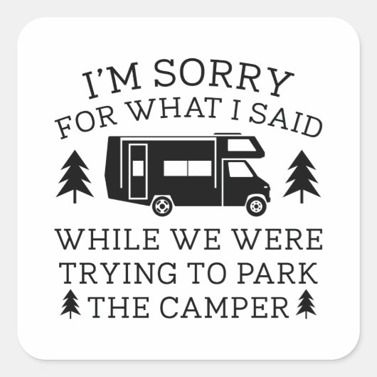 Park de Camper Vierkante Sticker (Voorkant)