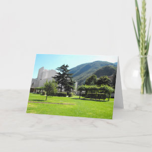 Park en berg bij Bozen in Italië Feestdagen Kaart