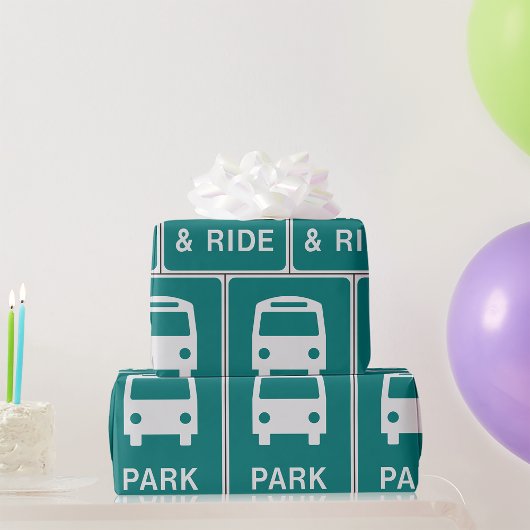 Park en Ride Sign Cadeaupapier
