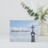 Park Güell à Barcelone sur Carte postale (Debout devant)