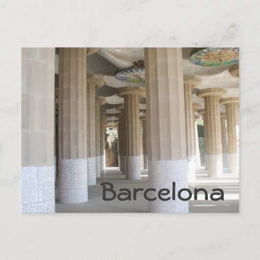 Park Güell, Barcelona Briefkaart (Voorkant)