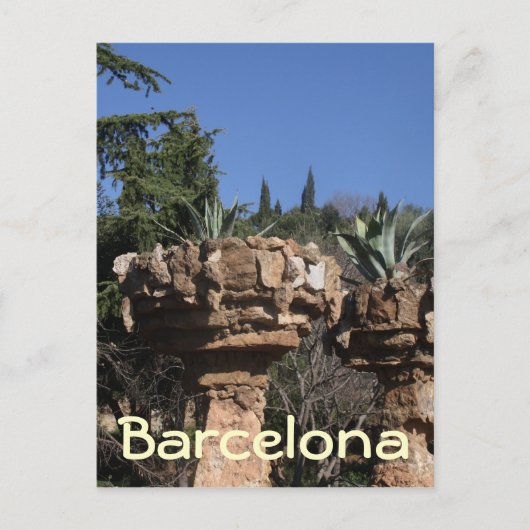 Park Güell, Barcelona Briefkaart (Voorkant)