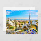 Park Guell, Barcelona, Spanje Briefkaart (Voorkant / Achterkant)
