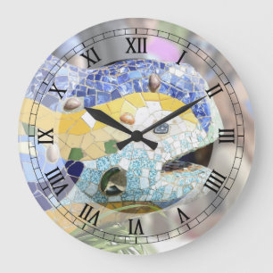 Park Guell dragon Wall Clock Grote Klok
