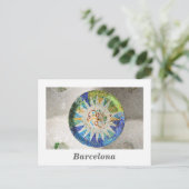 Park Guell mosaics Briefkaart (Staand voorkant)
