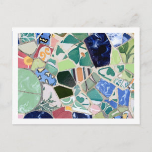 Park Guell mosaics Briefkaart