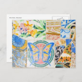 Park Guell mosaics Briefkaart (Voorkant / Achterkant)