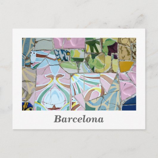 Park Guell mosaics Briefkaart (Voorkant)