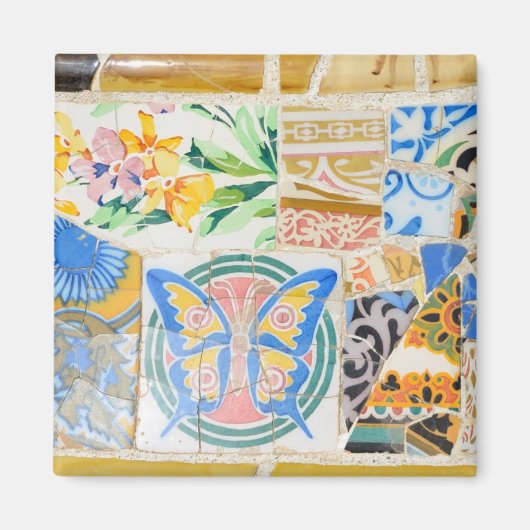 Park Guell mosaics Magnet Magneet (Voorkant)