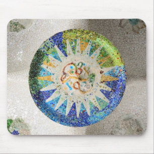 Park Guell mosaics Mousepad Muismat