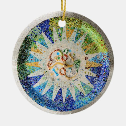 Park Guell mosaics Ornament (Voorkant)