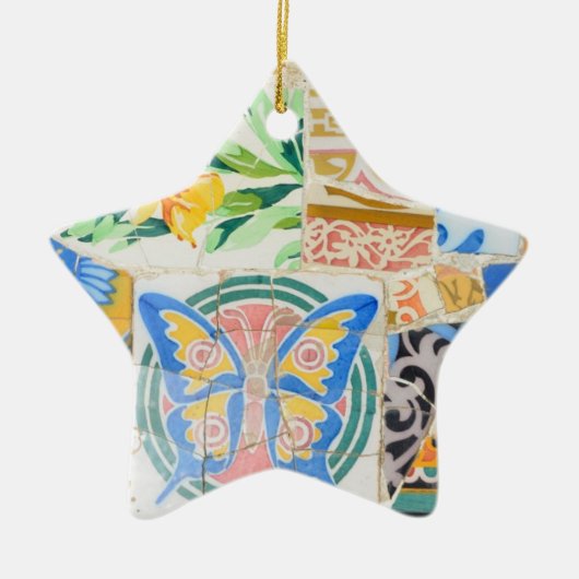 Park Guell mosaics Ornament (Voorkant)