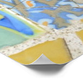 Park Guell mosaics Poster (Hoek)