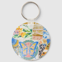 Park Guell mosaics Sleutelhanger