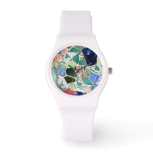 Park Guell-mozaïeken Horloge