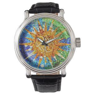 Park Guell-mozaïeken Horloge